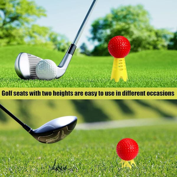 20 stk. golfsimulator tees, plastik golf tee simulator til udendørs indendørs G