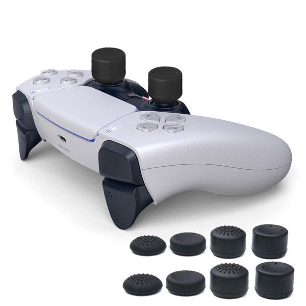 8 st PS5 Gamepad tumgreppskydd joystick extra högt lock
