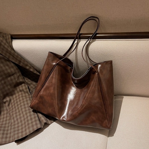 Vintage Handväska i PU-Läder white