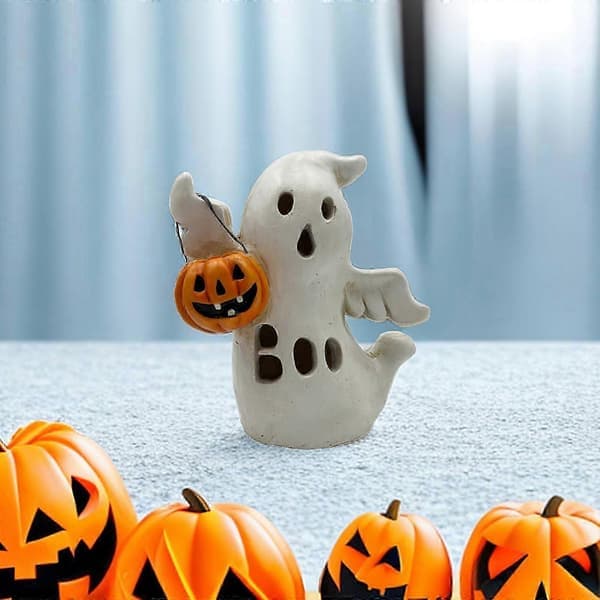 Julepynt Halloween Gavepynt Græskar Spøgelses Håndværk Harpiks Spøgelsesstatue_c24070224
