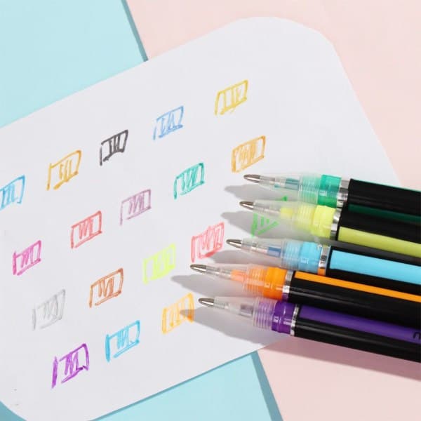 12/16/18/24/36/48 gel pen sæt tuschpen 18pcs