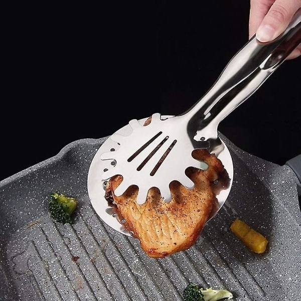 Multifunktionelle tang Dybstegt grillværktøj Klip Filter Tang