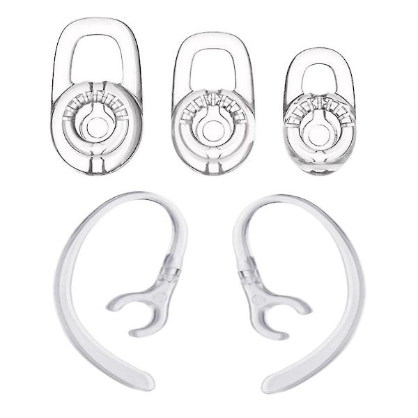 10x Silikone Ørepropper Med 360 Graders Roterende Ørekrog Til Plantronics M70