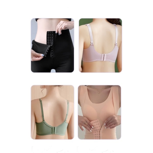 20-pack elastiska bh-förlängningar beige 4 hakar