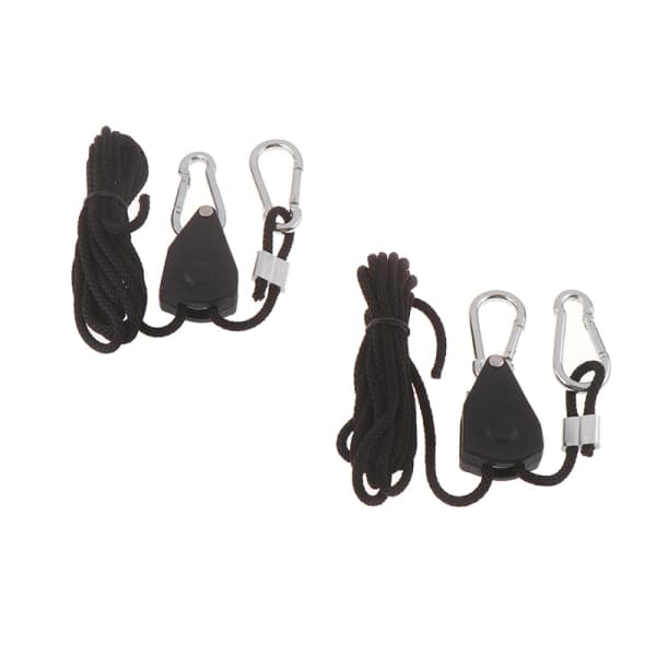 2 stk. 1/8\" Justerbar Grolys Ratchet Reb Hanger Til Grolys Sort One Size