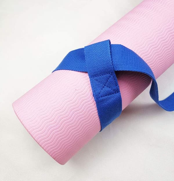 Yogamatta bärrem, justerbara öglor för alla mattstorlekar (matta ingår ej) Blue