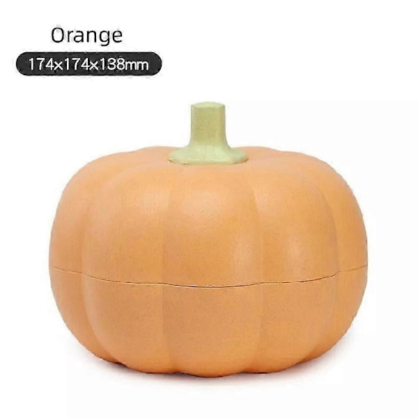 Gresskarskål, Dobbeltlags Gresskar Frukt / Godteriskål Matbeholder orange