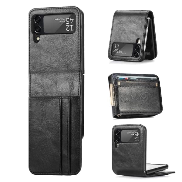 TG Samsung Galaxy Z Flip 3 - Fodral med kortfack Svart