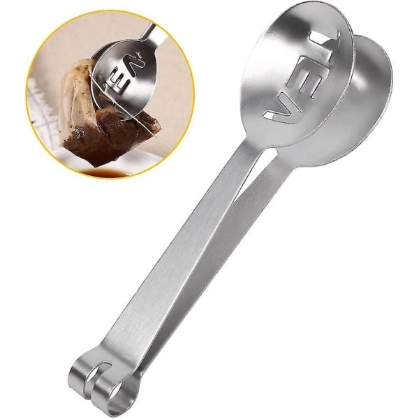 3 st rostfritt stål tepåse tångar tepåse pressverktyg kök tetillbehör 12cm Hy