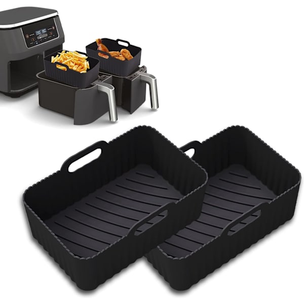 Airfryer Silikonform Zubehör für Ninja Foodi Flexdrawer 10,4 L AF500EU, 2 PCS Silikonform