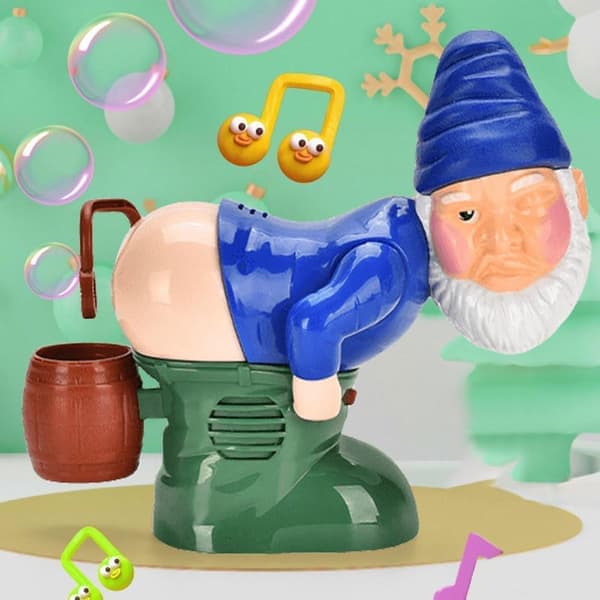 Jultomtens bubbelmaskin, rolig bubbelleksak