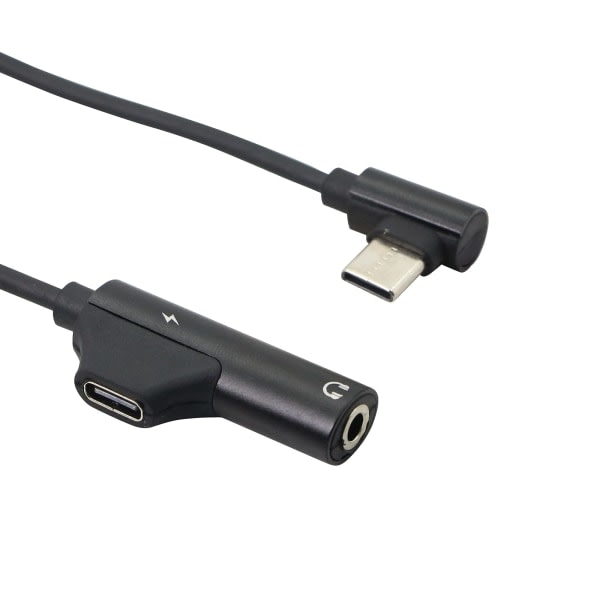 2 stk. hovedtelefonadapter 2 i 1 USB C til 3,5 mm, Type C til AUX-lyd