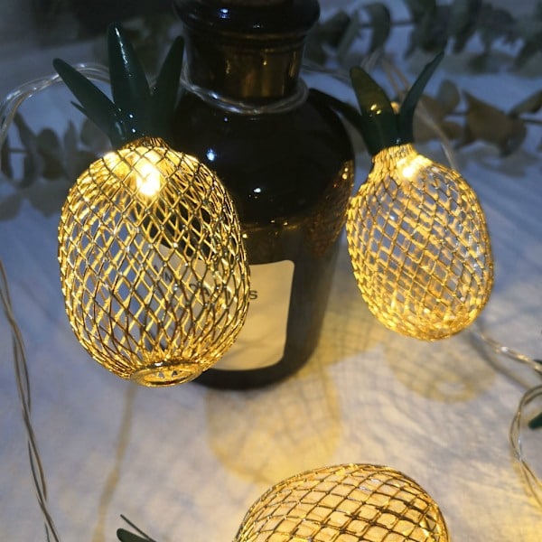 LED Ananas Formet Lysstreng Batteridrevet Feelygter
