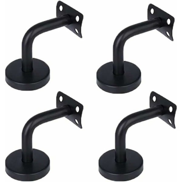 Ledstångsfästen, 4 st. Rostfritt stål Ledstångsfäste för Loft Interiör Vägg Ledstång Hallfäste Trappräcke (60mm x 60mm)