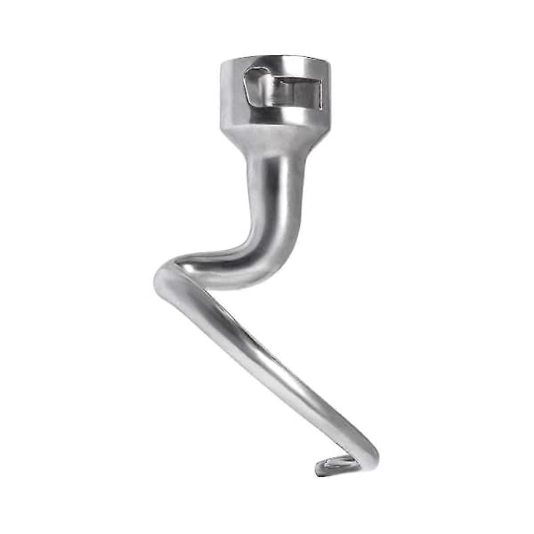 Spiral dejkrog til KitchenAid 4,5-5 Quart røremaskine med vippehoved, udskiftning af dejkrog til KitchenAid tilbehør sølv