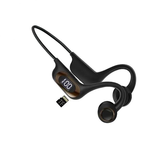 2024 Luujohtokuulokkeet Langaton Bluetooth Vedenpitävä Urheilukuulokkeet Melunvaimennus Kuulokkeet Black