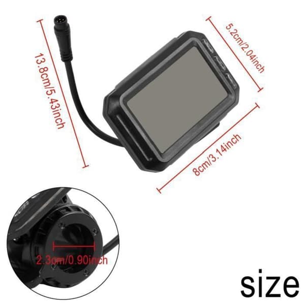 Indbygget controller til KUGOO G-Booster el-løbehjul - Firkantet LCD-display