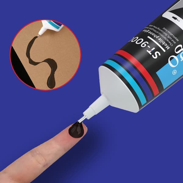 15/50/110ML Sort Højttaler Reparationslim Skum Støvhætte Gummi 15ml