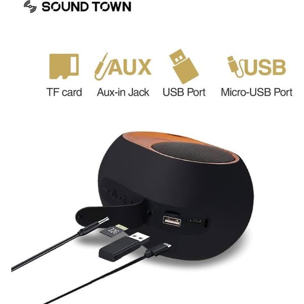 Blå Bluetooth-högtalare, trådlös utomhussubwoofer, kraftfull bas, hög volym, bärbar högtalare.