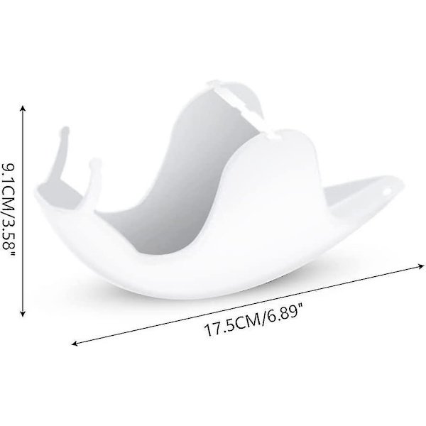 Røgelsesholder, myggespiralholder, snegle røgelsesbrænderholder til hjem, kontor, soveværelse, dekoration, myggespiral ornament White