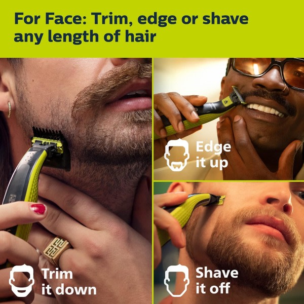 Reservedele til Philips Oneblade - Kompatible med Philips Oneblade Pro Blades til mænd (Model QP25XX QP26XX QP65XX) T shape