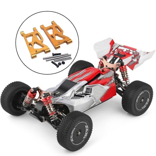 RC Front Bærearm for WLtoys 144001 124018 1:12 Bilmodell Tilbehør rød red 61.5x32x6.5mm