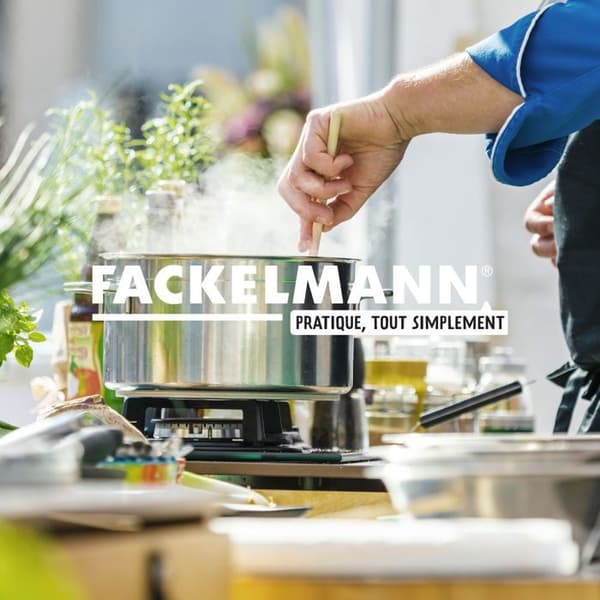 Sett med 2 serveringsskjeer i rustfritt stål, 31,5 cm, Fackelmann Oxford
