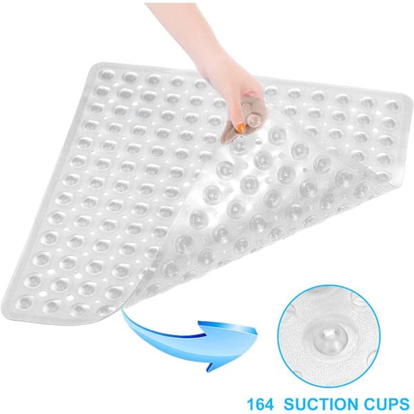 Duschmatta 53x53cm Mögelresistent Fyrkantig Halkfri Duschmatta