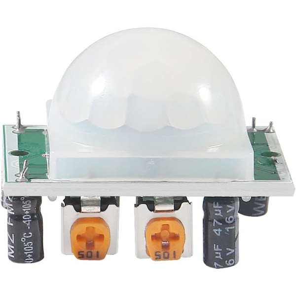 5 stk HC-SR501 PIR Infrarød Sensor IR Menneskekroppsbevegelsesmodul for Arduino for Raspberry Pi (Grønn)