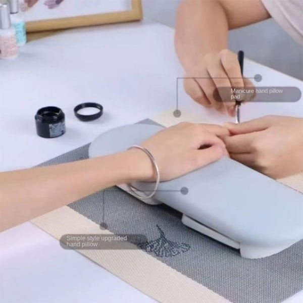 Nagelhandstöd Kudde Bord Hand Nagelkudde