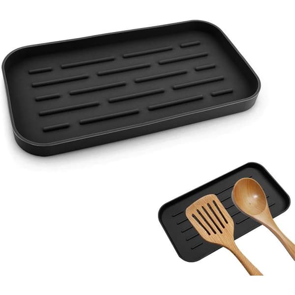 Køkken skeholder, multifunktionel silikone redskabsholder, til kogeplader og spiseborde.