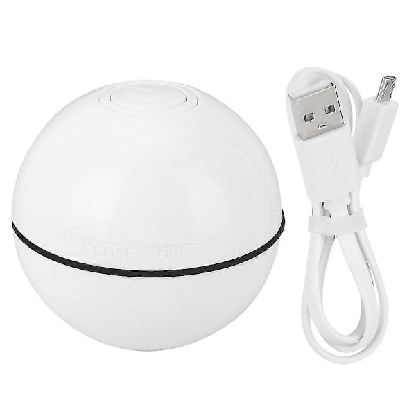 USB Smart LED Lysende Kattebold Legetøj - Hvid
