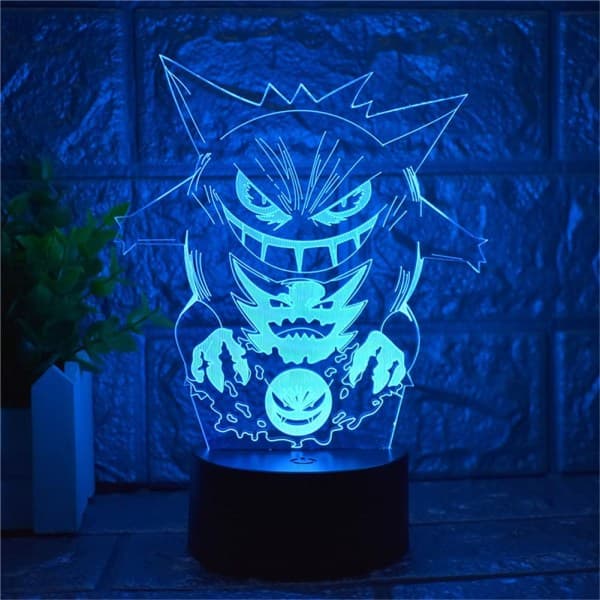 Tegneserie Elf Gengar Natlys 3D Illusion LED Lys Børn