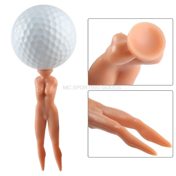10 stk. pose Golf Tees Plastic Novelty Joke Nøgen Lady Golf Tee Øvelse Træning Golf Tees Dropshipping Nyt til golfspiller