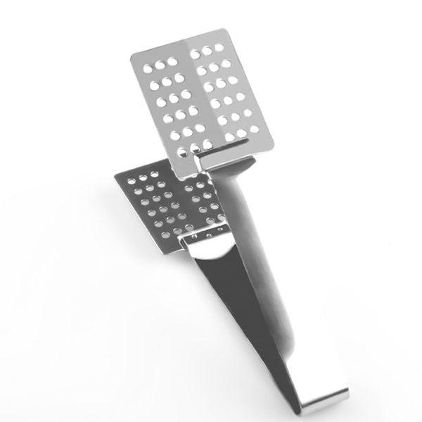 Teposepresser, holder i rustfrit stål, tang, ske, si-klemme til at gribe isterninger (15 cm)
