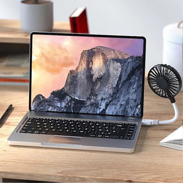 Drivna Handfläktar Kreativ Kontors Sommarkylfläkt Portabel USB-ingång Fläkt Justerbar Minifläkt Borstlös Tyst Fläkt Laptop för Hem Sovsal Utomhus
