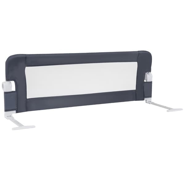 Sammenklappelig sengehest til småbørn med justerbare stropper, 121x40,5x42 cm, Grå