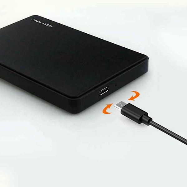 1TB/2TB Hårddisklagring 2,5 tum Extern Hårddiskfodral USB3.0 HDD Hårddisk