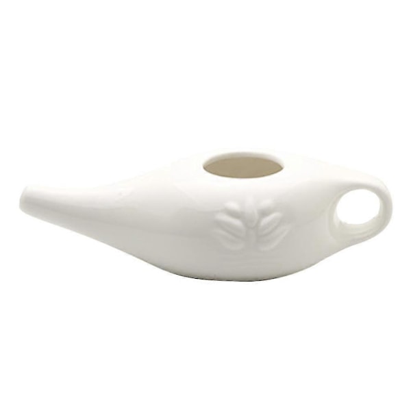 Keramisk Neti Pot til Bihuler, 250ml Håndlavet Yoga Neti Pot Næseskyller Green