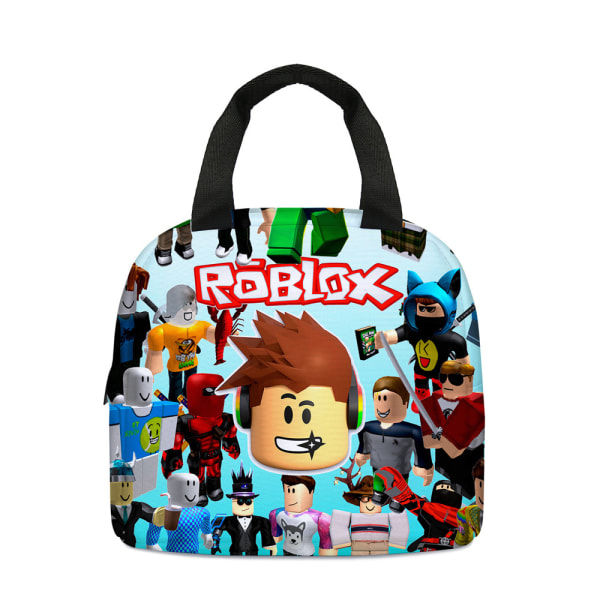 ROBLOX Frokostpose Bento Box Isoleret Picnicpose Børnegave Skole A