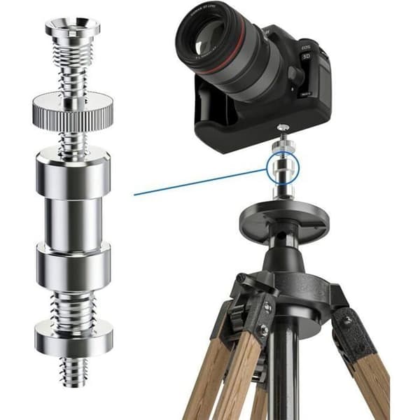 Sett med 21 adaptersskruer 1/4\" 1/4\" 3/8\" 1/4\" for stativer, kamerakulehoder og blitser
