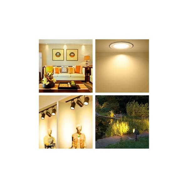 GU5.3 20W 12V Halogenlampa, 400lm Varmvit 2700K Dimbar, MR16 Halogen Spotlampa, 6-pack