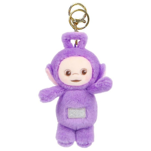 Teletubbies Plyschdocka Skolväsktillbehör Hänge Cartoon Prydnad Purple