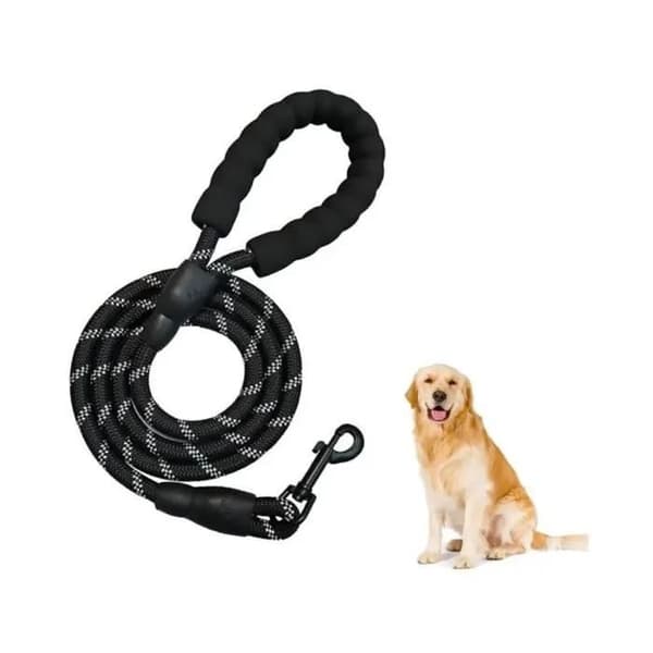 Hundkoppel - 3M - 3m - Slitstark Nylon - Vadderat Handtag - Reflex