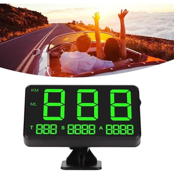 Universal Smart HUD-display til køretøjer, 4,5 tommer, Universal Digital GPS-speedometer, Head-Up Display [u292]