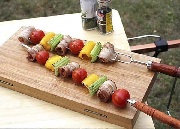 Grill 5 stk. sæt U-formede grillgafler i rustfrit stål Grilltilbehør Campingudstyr