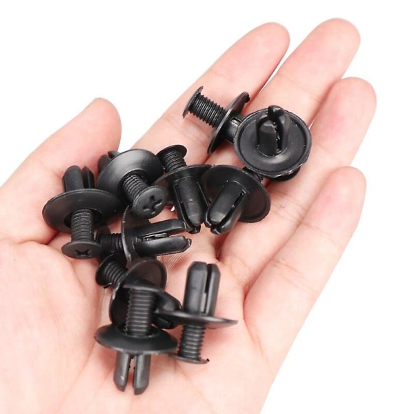 200 st universella bilstötfångare stänkskärm 8 mm hål plastnitar fästelement skruv bilfästelement clips för Nissan Toyota Focus Kia