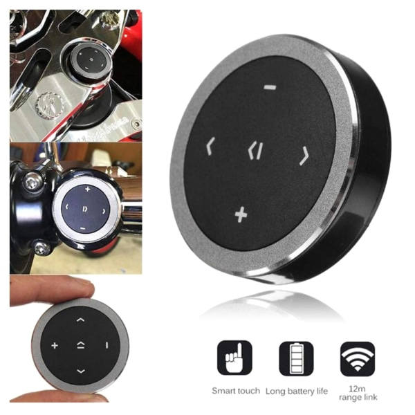 Ohjauspyörän kaukosäädin langaton Bluetooth 3.0 Mediapainike Musiikin toisto Kaukosäädin IOS/Androidille