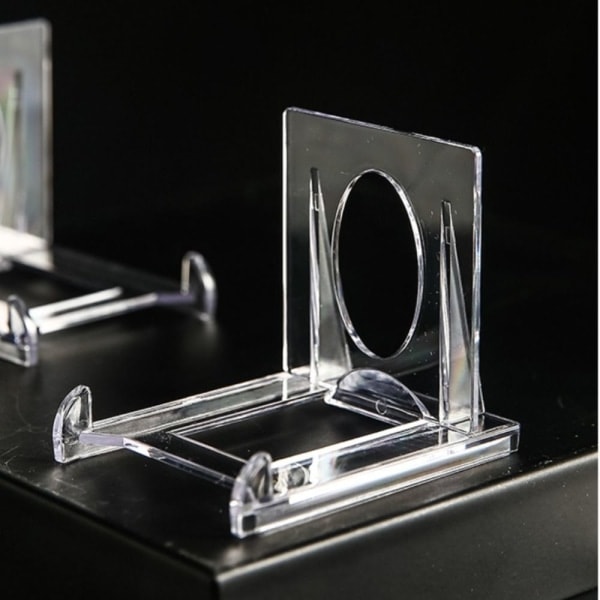 20 set akryl displayställ Genomskinligt ställ Mini mynthållare Transparent 20st-20st