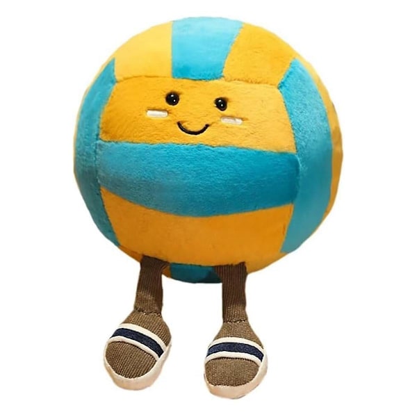 Söt Volleybollkudde, Docka, Mjuk Sportkudde, Rolig Plyschvolleyboll, Present, Rumdekor